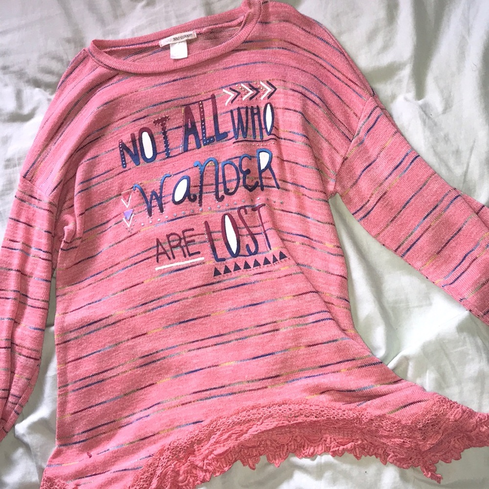 Cute graphic long sleeve shirt